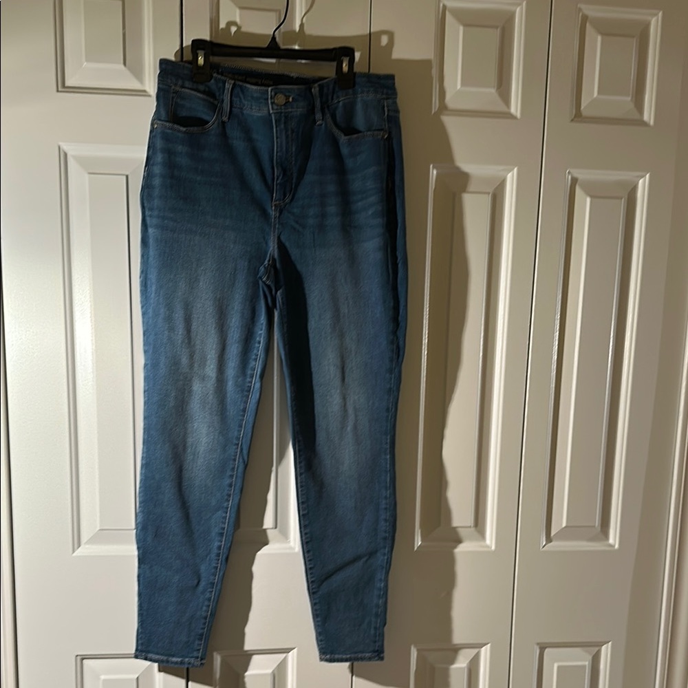 Talbots High Waist Jegging Ankle Blue Jeans Classic Denim